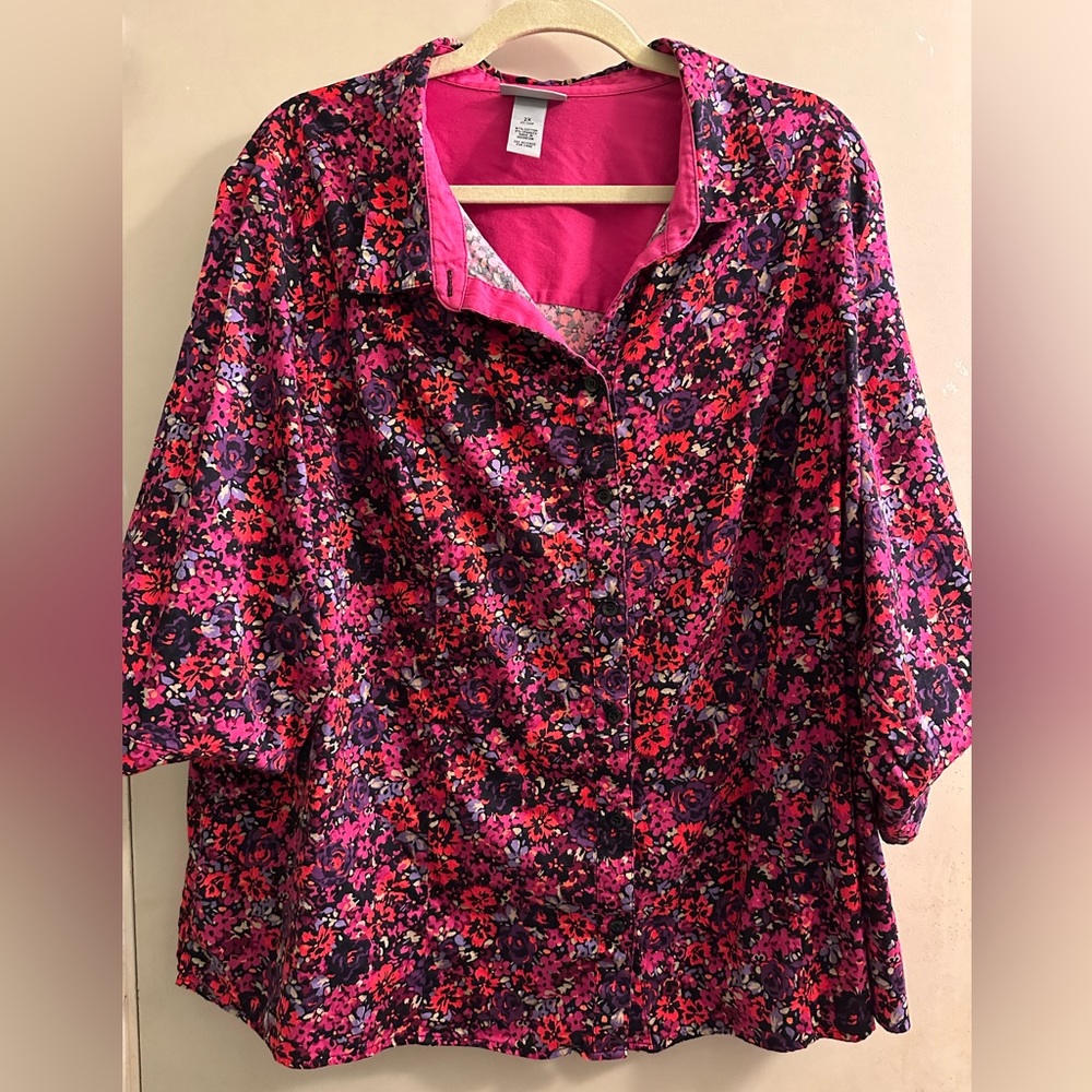 Catherine’s Y2K Plus Size Floral Blouse, 2x